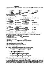 Đề và đáp án kiểm tra học kì II môn Tiếng anh lớp 8 - Năm học 2015-2016